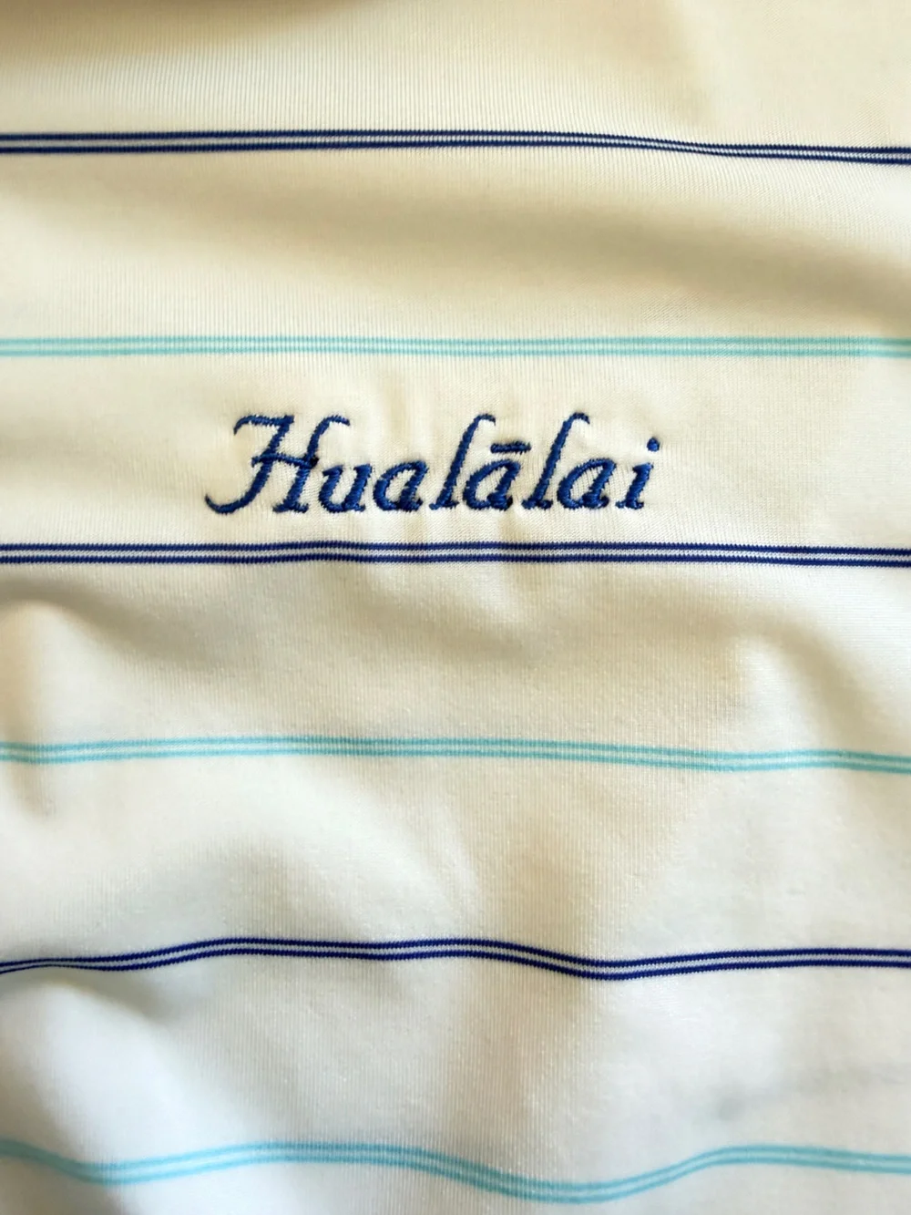 johnnie-O Striped Prep-Formance Polo — Men’s Size Medium | Hualalai Golf Club